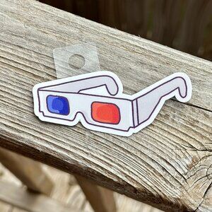 3D Glasses Sticker